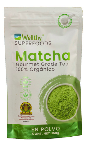 [WEL-20-MATC-150] Wellthy Matcha En Polvo 150g