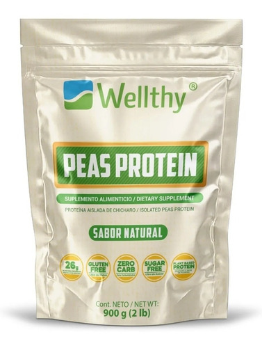Wellthy Peas Protein De Chicharo Sabor Natural 900g