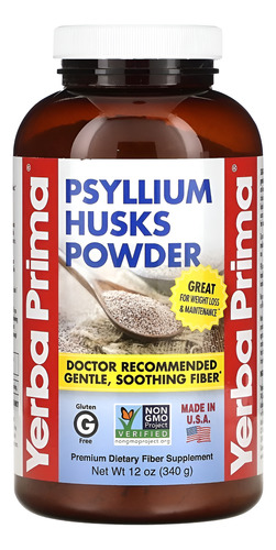 Yerba Prima Psyllium Husks powder 340g
