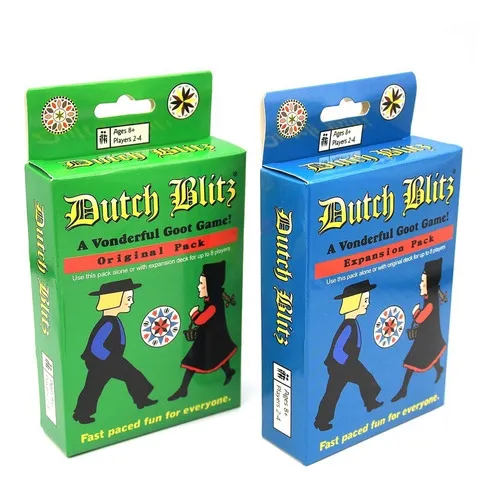 Dutch Blitz Y Expansión Juego De Cartas De Mesa 8 Jugadores