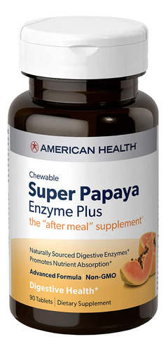 [AHE21PENZP90T] American Health Papaya enzymes plus spr 90tabs