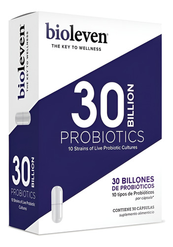 [BIOLEVEN-P30-30-F] Bioleven Probióticos 30 Billones 30caps Local - Neutro