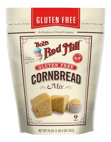 [BRM-12-GFCB-567] Bobs Red Mill Cornbread Mix Sin Gluten 567g