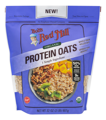 [BRMHPRGFRO907] Bobs Red Mill High protein gf  rolled oats 907g