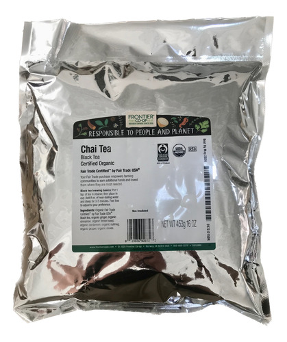 [FROCOOBLCHT453] Frontier Co-op organic black chai tea 453g