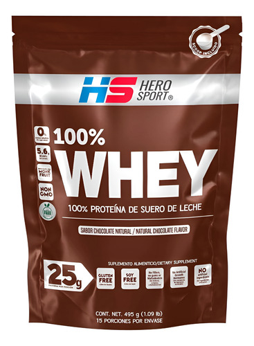 [BIO-17-WPCH-1000-F] Hero Sport Whey Protein chocolate 1kg