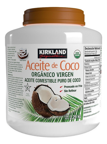 [KIR-01-ACOV-2290-F] Kirkland Aceite De Coco Orgánico Virgen 2.29kg