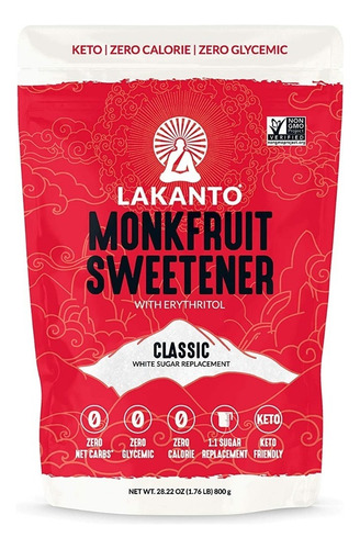 [LAK-08-ACLA-800] Lakanto Monkfruit Sweetener Classic 800g