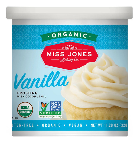 [MJBFRVAN320] Miss Jones Baking frosting Vanilla 320g