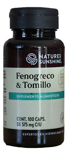 [NSUN21FYT100F] Natures Sunshine Mx Fenogreco Y Tomillo 100caps