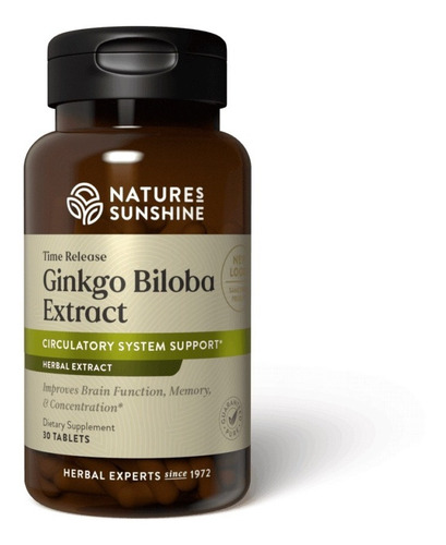 [NSUN-21-GBIL-30T] Natures Sunshine Ginkgo Biloba Extract 30tabs