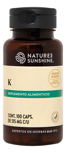 [NSUN21K100] Natures Sunshine Mx K 100caps