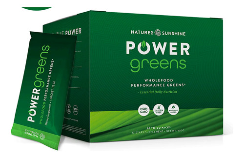 [NSUNPOWGREEN429] Natures Sunshine Power greens 30pk 429g