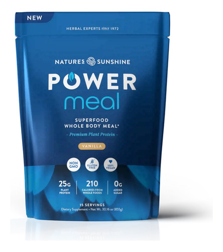 [NSUNPMVAN855] Natures Sunshine Power meal vanilla 855g