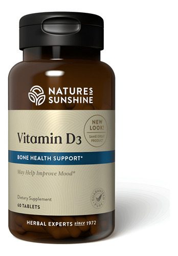 [NSUN-21-VitD3-60T] Natures Sunshine Vitamin D3 60tabs