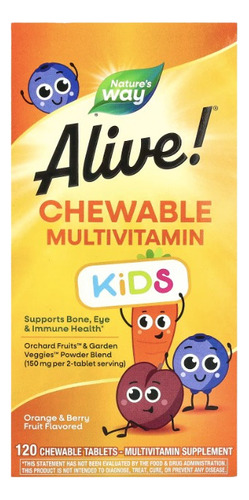 [NATWAKMV120] Natures Way Alive Kids Multivitamins 120tabs