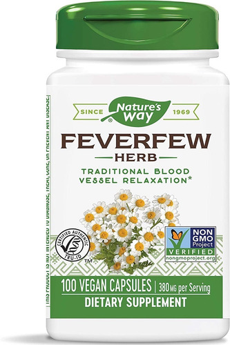 [NWAY21FFH100] Natures Way Feverfew Herb 100caps