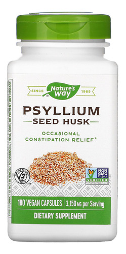 [NWAY-21-PSH-180VC] Natures Way Psyllium Seed Husk 180caps