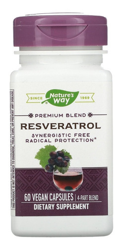 [NWAY-21-RES-60] Natures Way Resveratrol 60 Caps