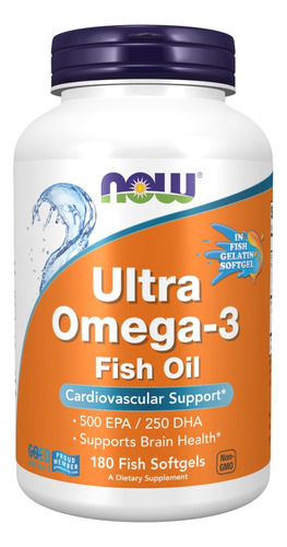 [NOWOMFO180] Now Ultra Omega 3 Fish oil 1000mg 180caps