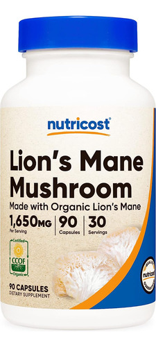 [NUCOLMM90] Nutricost Lions Mane Mushroom 90caps