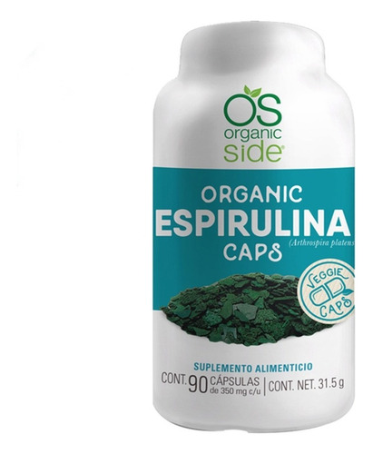 [SIDE-21-ESPI-90C] Organic Side Espirulina Organica 90caps