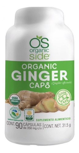 [SIDE-21-JENG-90C] Organic Side Jengibre Organica 90caps