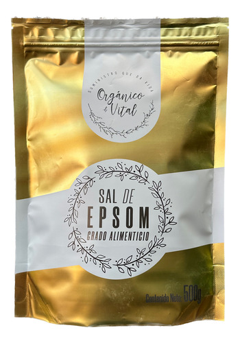 [OVEPSOM500] Organico y Vital Sal de epsom 500g