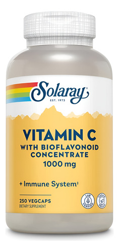 [SRAY-21-VITCBI-250] Solaray Vitamin C 1000mg Biaflonoid 250caps