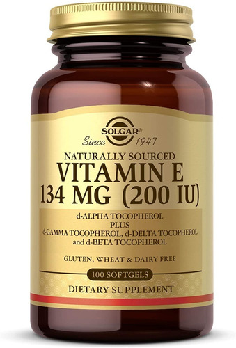 [SGAR-21-VE134-100P] Solgar Vitamin E 134mg (200 Iu) 100softgels