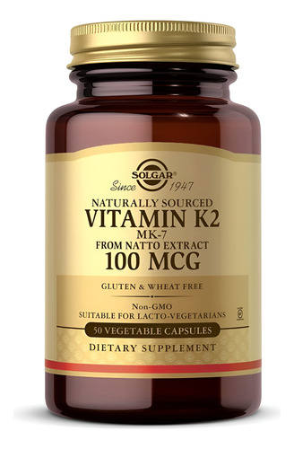 [SGAR-21-K2-50] Solgar Vitamin K2 100mcg 50caps