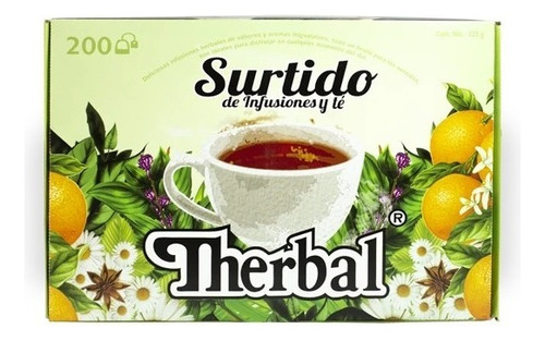 [THER-22-SDIYT-200] Therbal Surtido De Infusiones Y Té 200sobres