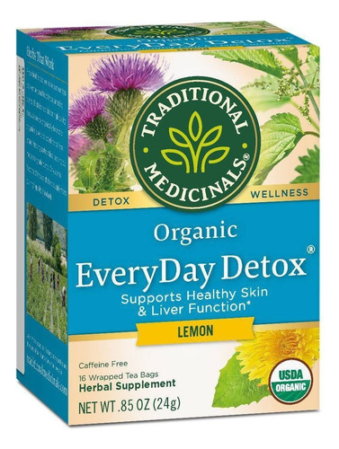 [TRAME-22-EDL-16S] Traditional Medicinals Everyday Detox Lemon 16bags