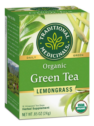 [TRAME-22-GTL-16S] Traditional Medicinals Green Tea Lemongrass 16bags