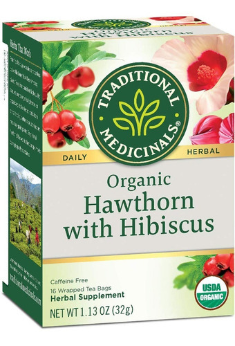 Traditional Medicinals Hawthorn Hibiscus 16bags