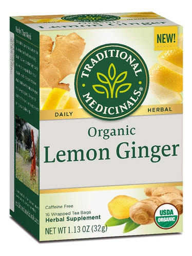 [TREME-22-OLG-16] Traditional Medicinals Lemon ginger 16bags