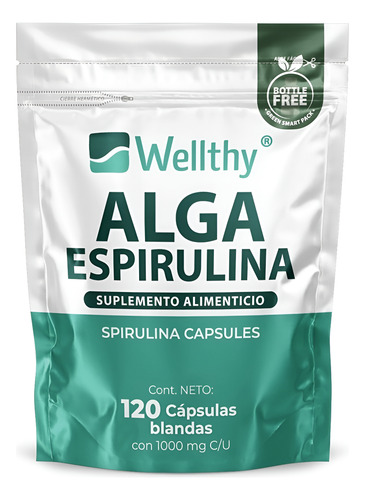 [WEL-21-AESA-120] Wellthy Alga Espirulina 120caps