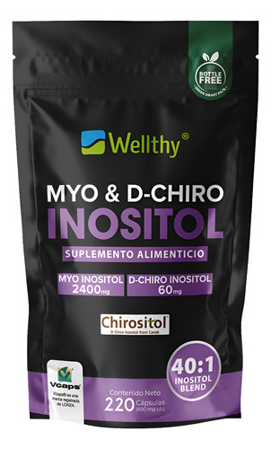 [WELMYCHIN220] Wellthy Myo & D-chiro Inositol 220caps