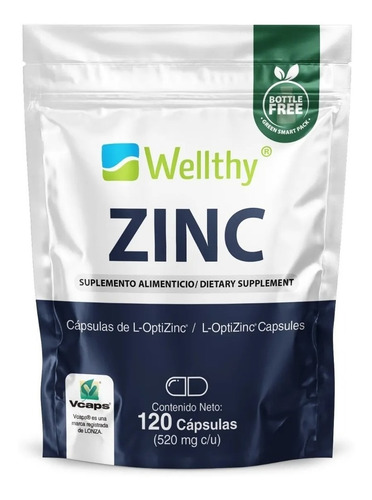 [WEL-21-ZINC-120] Wellthy Zinc 120caps