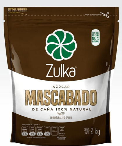 [ZUL-08-AMAS-2000-F] Zulka Azucar mascabado 2Kgs