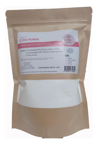 [OXIPDEROP1000] Oxi-power Detergente para ropa 1kg