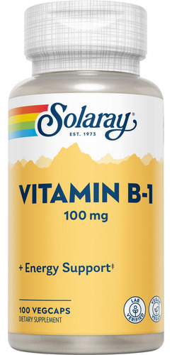 [SRAYVITB1100] Solaray Vitamin B1 100veg