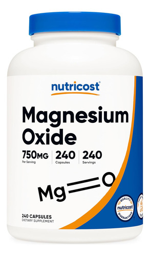 [NUTCMAGOX240] Nutricost Magnesium Oxide 240cap