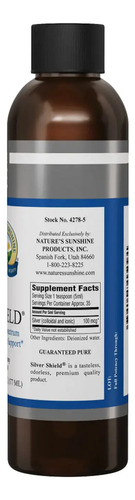[NSUNSILSH177] Natures Sunshine Silver shield 177ml