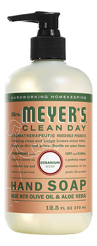 [MRSMLHSG370] Mrs Meyers Liquid hand soap geranium 370ml