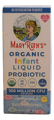 [MARUORINPR30] Mary Ruths Organic Infant Probiotic Liquid Unflavored 30ml