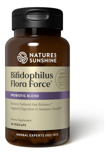 [NSUNBIFLFO90] Natures Sunshine Bifidophylus Flora Force 90veg