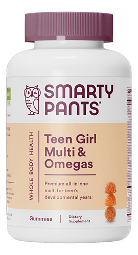 [SMPATEGIMO120] Smarty Pants Teen Girl Multi & Omegas 120gummies