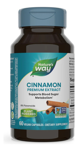 [NATWCIPREX60] Natures Way Cinnamon Premium Extract 60vegcaps