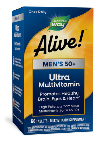 [NWAYAM50P60] Natures Way Alive Multivitamin 50+ 60tabs